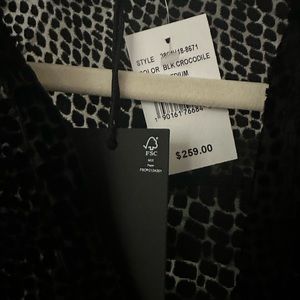 Paige NWT Velvet burnout blouse